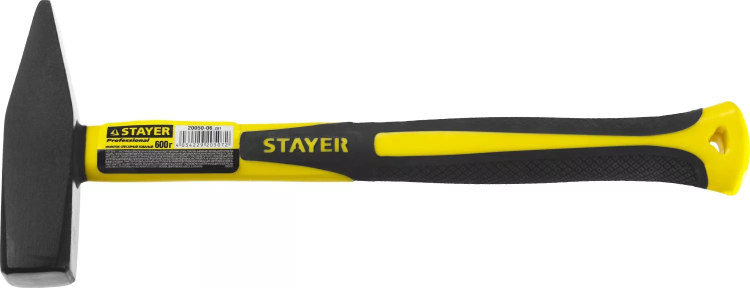 Молоток слесарный Fiberglass 600 г с фиберглассовой рукояткой, STAYER Professional 20050-06 20050-06_z01 купить в Муравленко