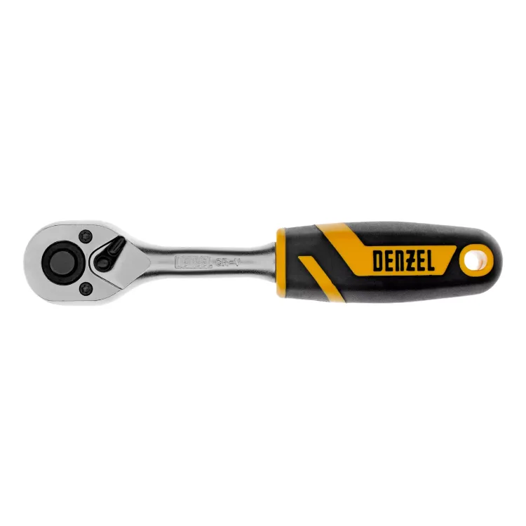 Ключ-трещотка 1/4"  Denzel 14031, 90 зубьев, с быстрым сбросом, CrV купить в Муравленко