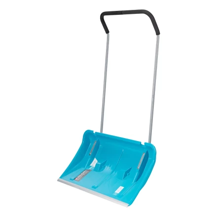 Скрепер для уборки снега Palisad 61800, полипропилен, колеса, 750х445х1275 мм, рукоятка с ПВХ, LUXE купить в Муравленко