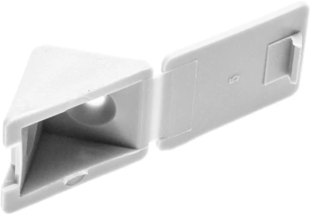 Уголок мебельный ЗУБР с шурупом, цвет белый, 4,0x15мм, ТФ6, 4шт 4-308256-3 купить в Муравленко