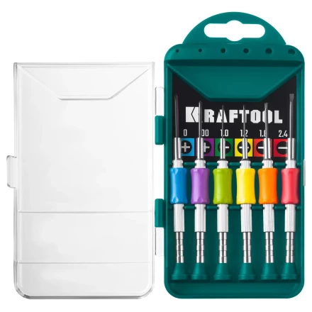 Набор Precision-6: часовые отвертки для особо точных работ, металлическая рукоятка с противоскользящей накладкой, жало из специальной стали SNCM8660. 25679 купить в Муравленко