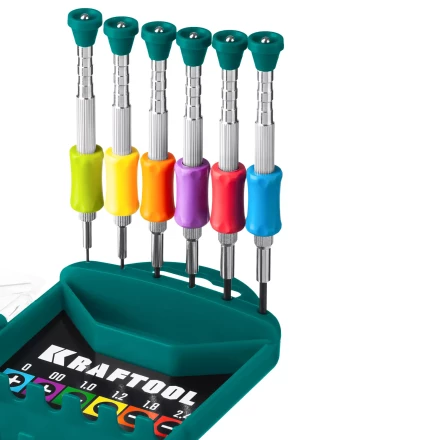 Набор Precision-6: часовые отвертки для особо точных работ, металлическая рукоятка с противоскользящей накладкой, жало из специальной стали SNCM8660. 25679 купить в Муравленко