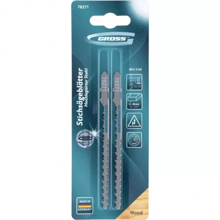 Полотна для электролобзика по дереву 2 шт 3182 GROSS 78271 купить в Муравленко