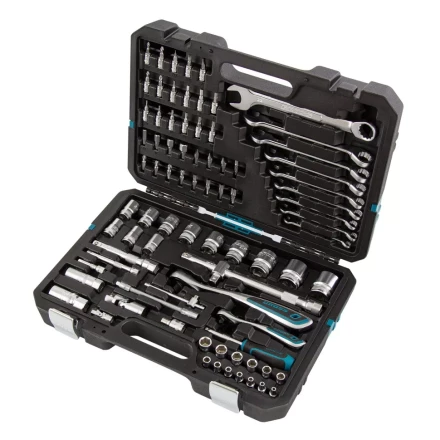 Набор инструментов 82 предметов , 120 зубьев, CrV, 1/4&quot;, 1/2&quot; Gross 14149 купить в Муравленко