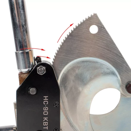 Секторные ножницы КВТ НС-90 для резки бронированных кабелей до 90 мм (84392) купить в Муравленко