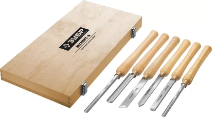 ЗУБР Эксперт-6, 6 предм., набор ручных резцов по дереву, Профессионал (18370) купить в Муравленко