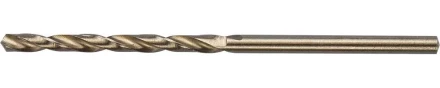 Сверло ЗУБР &quot;ЭКСПЕРТ&quot; КОБАЛЬТ по металлу, цилиндрический хвостовик, быстрорежущая сталь Р6М5К5, класс точн. А1, 2,5х57мм 4-29626-057-2.5 купить в Муравленко