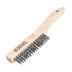 Щетка зачистная 3-х рядная, прямая проволока из нержавеющей стали с деревянной ручкой, EFP// Denzel 74843 купить в Муравленко