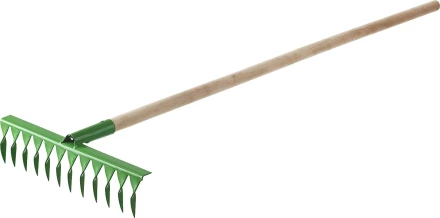 Грабли РОСТОК садовые с черенком, 14 витых зубцов 421900-14 купить в Муравленко