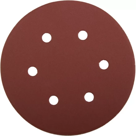 Круг шлифовальный ЗУБР &quot;МАСТЕР&quot; универсальный, из абразивной бумаги на велкро основе, 6 отверстий, Р600, 150мм, 5шт 35566-150-600 купить в Муравленко