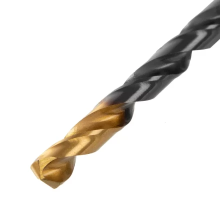 Сверло по металлу, 5,5 мм, HSS-Tin, Golden Tip, 10 шт. Denzel 717214 купить в Муравленко