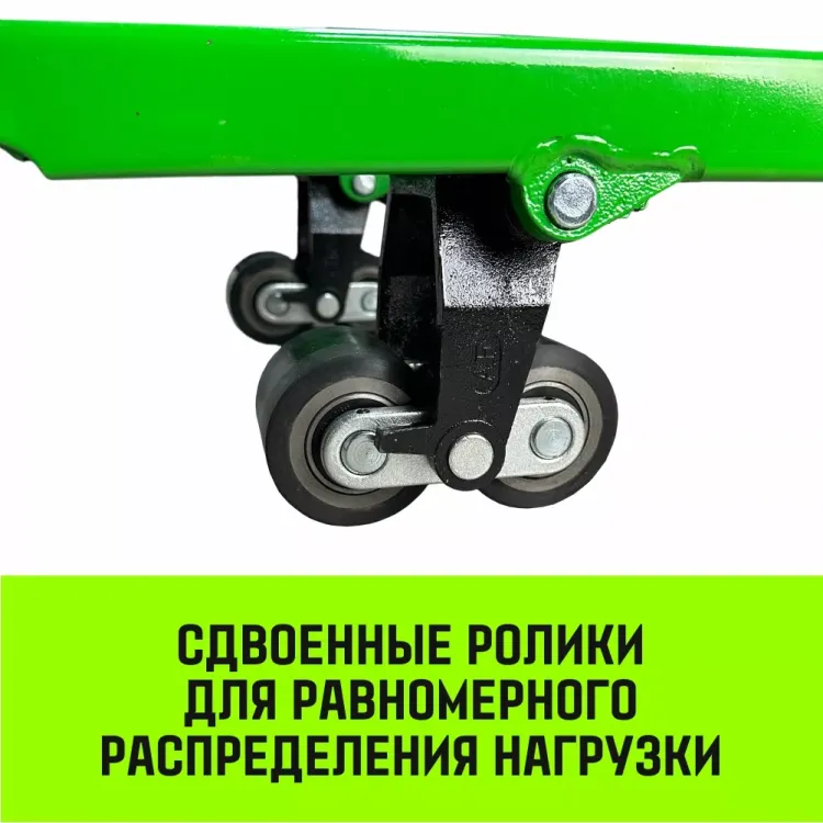 Тележка гидравлическая ручная HITCH REGULAR 3000KG 1150*550мм (полиуретановые ролики) купить в Муравленко
