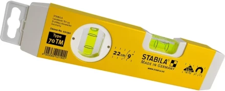 Уровень  22 см  70 ТМ магнитный  02190  0,5 мм/м  STABILA купить в Муравленко