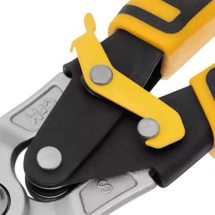 Ножницы по металлу Denzel 78370, 270 мм, прямой рез, сталь-CrMo, трехкомпонентные рукоятки купить в Муравленко