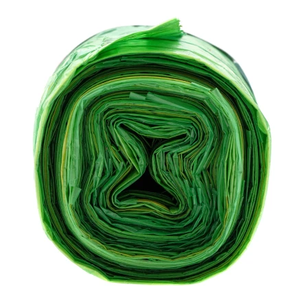 Пакеты для мусора с завязками 35 л x 15 шт., зеленые, Home Palisad 927175 купить в Муравленко