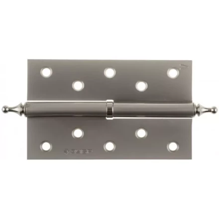 Петля дверная разъемная ЗУБР &quot;ЭКСПЕРТ&quot;, 1 подшипник, цвет мат. никель (PN), левая, с крепежом, 125х75х2,5мм,2шт 37605-125-4L купить в Муравленко