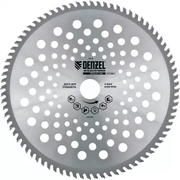 Диск для триммера 230 х 25,4 толщина 1,3 мм 40 зубьев DENZEL 96340 купить в Муравленко