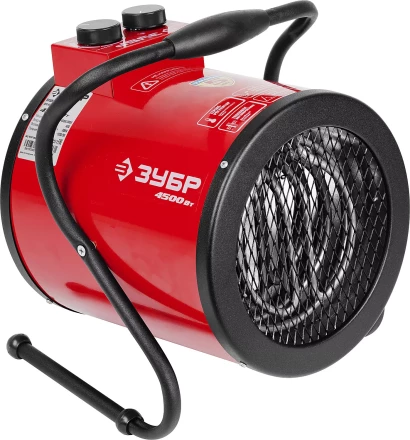 Пушка ЗУБР &quot;МАСТЕР&quot; &quot;круглая&quot; тепловая электрическая, гладкий нерж. ТЭН, 4.5/3 кВт, 220В ЗТП-5000_М2 купить в Муравленко