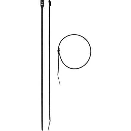 Кабельные стяжки черные КОБРА, с плоским замком, 4.6 х 280 мм, 25 шт, нейлоновые, ЗУБР 30935-46-280 купить в Муравленко