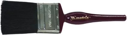 Кисть плоская &quot;Декор&quot; 3&quot; (75 мм) натуральная черная щетина деревянная ручка  MATRIX 82640 купить в Муравленко