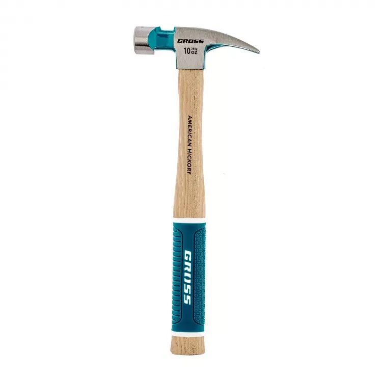 Молоток-гвоздодер с магнитом GROSS AMERICAN HICKORY 280 г угол 75 обрезиненная рукоятка 10417 купить в Муравленко