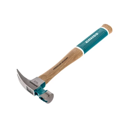 Молоток-гвоздодер с магнитом GROSS AMERICAN HICKORY 280 г угол 75 обрезиненная рукоятка 10417 купить в Муравленко