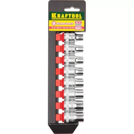 Набор KRAFTOOL &quot;EXPERT QUALITAT&quot; Торцовые головки &quot;SUPER LOCK&quot;, 1/2&quot;, 8-15мм, 8 предметов 27863-H8_z01 купить в Муравленко