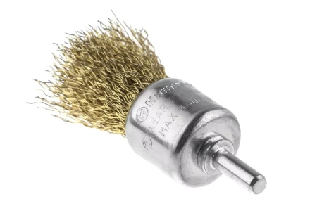 Кордщетка HAMMER кисть 25мм для дрели гофрированная латунированная сталь (207-210) купить в Муравленко