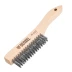 Щетка зачистная 4-х рядная, прямая проволока из нержавеющей стали с деревянной ручкой, EFP// Denzel 74844 купить в Муравленко