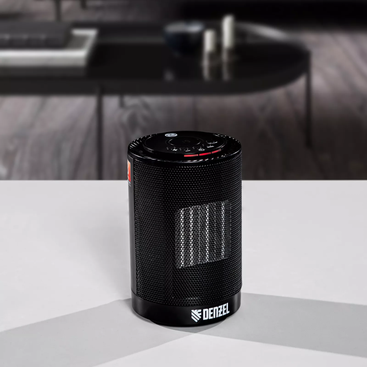 Тепловентилятор электрический керамический Denzel DTFC-1200, 3 режима, вентилятор, нагрев 600/1200 Вт 96418 купить в Муравленко