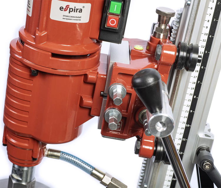 Установка алмазного бурения ESPIRA DDC-255-F4 (220В, 50/6Гц, ном.вх. мощн 4350 W, max ф250 мм, вес 44 кг), 400213 купить в Муравленко
