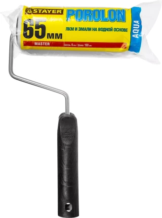 Валик &quot;ПОРОЛОН&quot; малярный в сборе, бюгель 6мм, 44x150мм, STAYER Master 0360-14_z01 купить в Муравленко