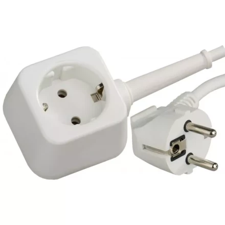 Удлинитель-шнур, 5 м, 3500 Вт, 1 гнездо, ПВС 3x1 мм2, СВЕТОЗАР SV-55013-5 купить в Муравленко