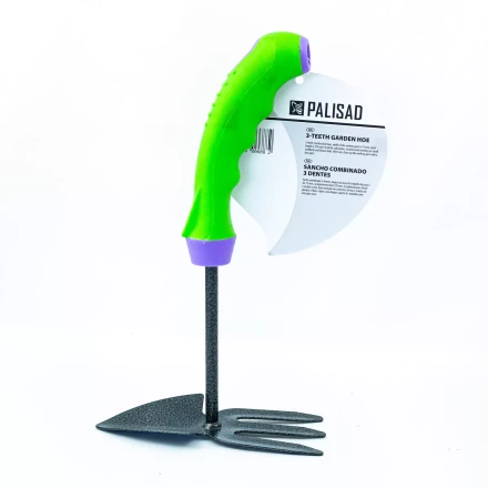 Мотыжка комбинированная Palisad 623778, профиль &quot;лепесток&quot; и 3-зубая, защ. покр, обрез. эргономичная рукоятка купить в Муравленко