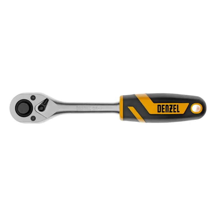 Ключ-трещотка 1/2" Denzel 14033, 90 зубьев, с быстрым сбросом, CrV купить в Муравленко