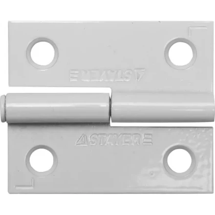 Петля дверная STAYER &quot;MASTER&quot; разъемная, цвет белый, левая, 50мм 37613-50-2L купить в Муравленко