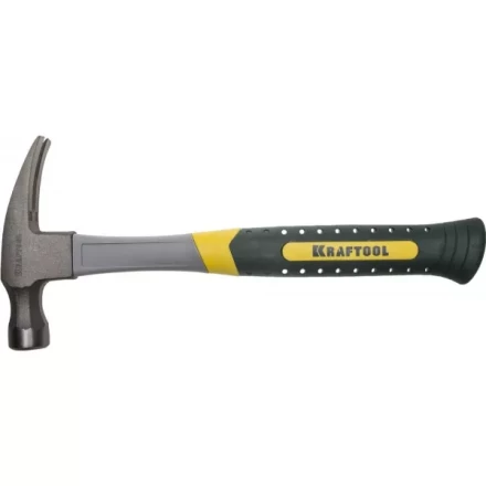 Молоток-гвоздодер RIP 450 г с фиберглассовой рукояткой, KRAFTOOL 20281-450 20281-450 купить в Муравленко
