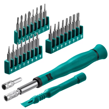 Набор Precision-28: для точных работ и всех видов мобильных устройств, двухкомпонентная рукоятка, Сr-V 25677 купить в Муравленко