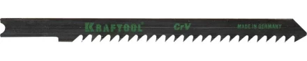Полотна KRAFTOOL, U111C, для эл/лобзика, Cr-V, по дереву, ДВП, ДСП, грубый рез, US-хвост., шаг 3мм, 75мм, 2шт 159631-3 купить в Муравленко