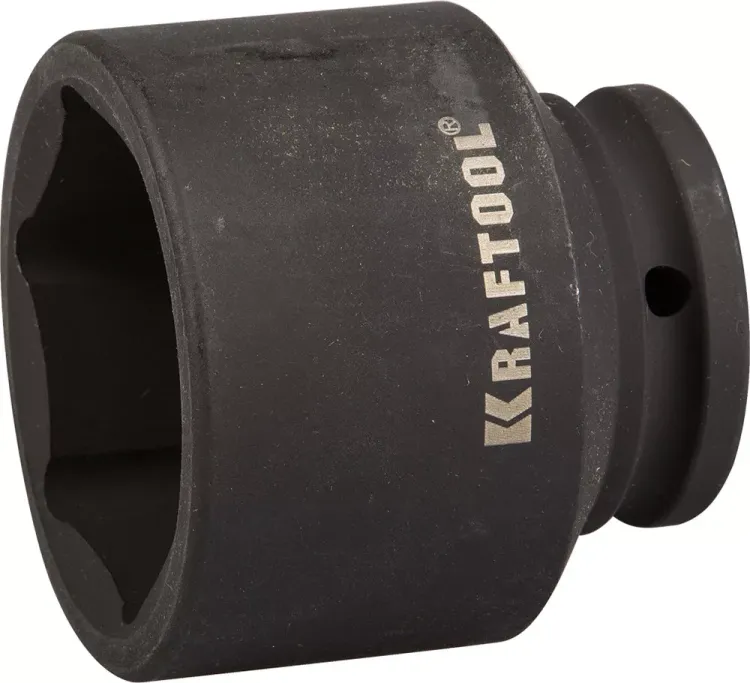 Торцовая головка KRAFTOOL "INDUSTRIE QUALITAT" ударная (3/4"), FLANK, Cr-Mo, фосфатированная, 55 мм 27945-55_z01 купить в Муравленко