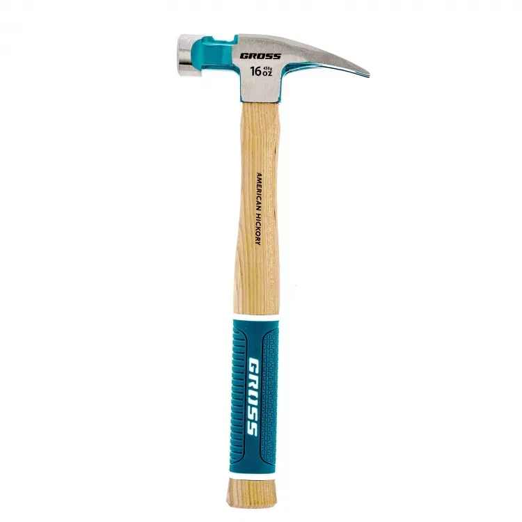 Молоток-гвоздодер с магнитом GROSS AMERICAN HICKORY 450 г угол 75 обрезиненная рукоятка 10418 купить в Муравленко
