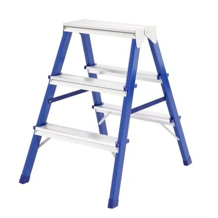 Стремянка двусторонняя 3 ступени стальная Сибртех 97933 купить в Муравленко
