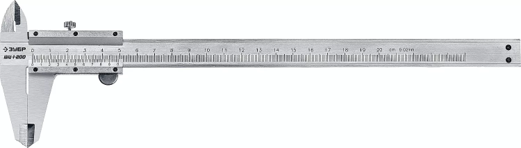 ЗУБР ШЦ-1-200, 200 мм, стальной штангенциркуль, Профессионал (34514-200) купить в Муравленко