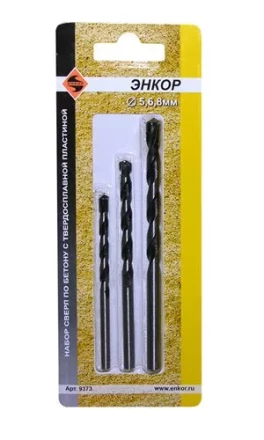 Набор сверл д/бет. 3шт ф5,6,8мм 1/100 9373 купить в Муравленко