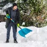 Лопата для уборки снега Palisad 61678, полипропилен, 450х450х1355 мм, алюминиевый черенок, усиленная, LUXE купить в Муравленко