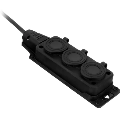 Удлинитель-шнур силовой Denzel Top Series, КГТТ, 20м, 3 розетки, 3 x 1,5 мм, 3 м 37422 купить в Муравленко