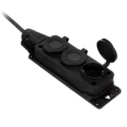 Удлинитель-шнур силовой Denzel Top Series, КГТТ, 20м, 3 розетки, 3 x 1,5 мм, 3 м 37422 купить в Муравленко