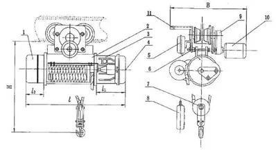 Тельфер электрический с тележкой, ТM-1S-2-12 Magnus-Profi Professional купить в Муравленко