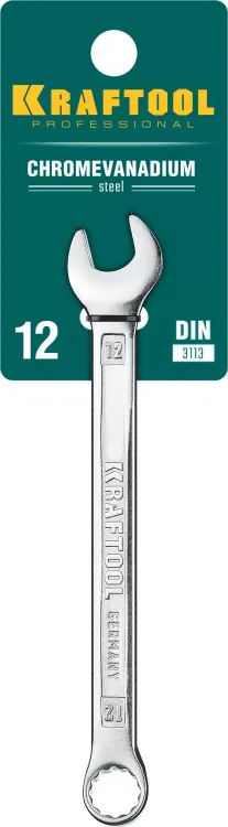 Ключи комбинированные KRAFTOOL, Cr-V, DIN 3113 27079-12 купить в Муравленко