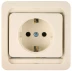 Розетка СВЕТОЗАР &quot;ГАММА&quot; одинарная, с заземлением, цвет бежевый, 16А/~250В SV-54105-B купить в Муравленко